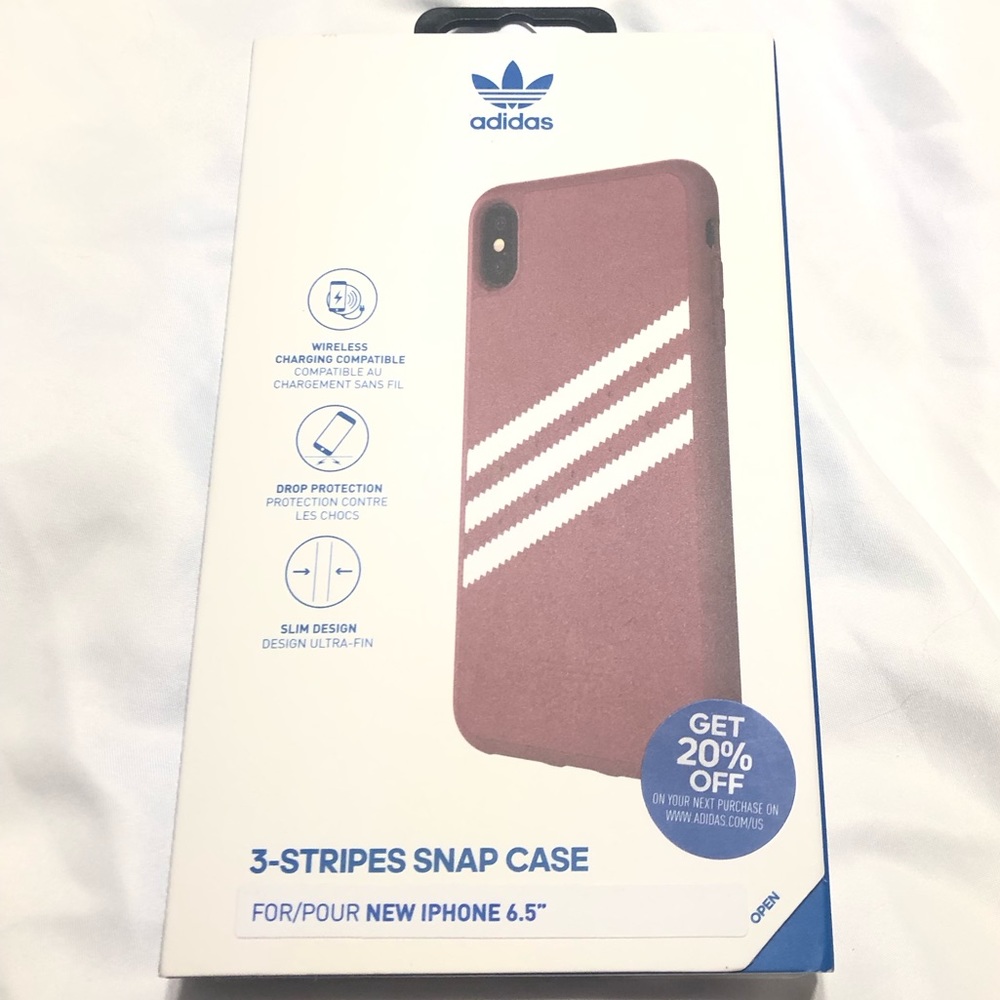 🛑CLEARANCE‼️ 🆕 Adidas iPhone case 6.5” magenta and white - Picture 4 of 12